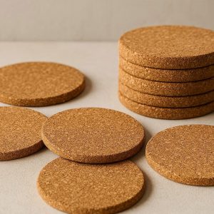 Natural Cork Coaster Set of 6