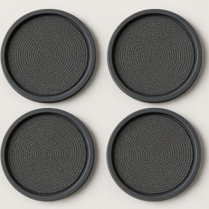 18 Silicone Non Slip Absorbent Coaster 4 Pack