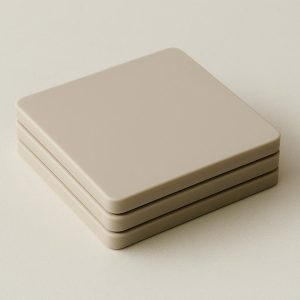 Minimalist Silicone Coaster Set Square Design