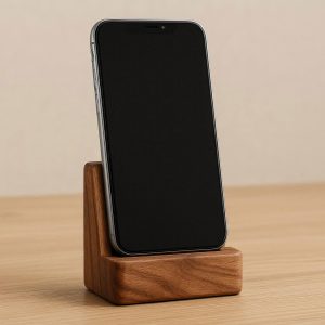 Wooden Desktop Phone Dock Stand